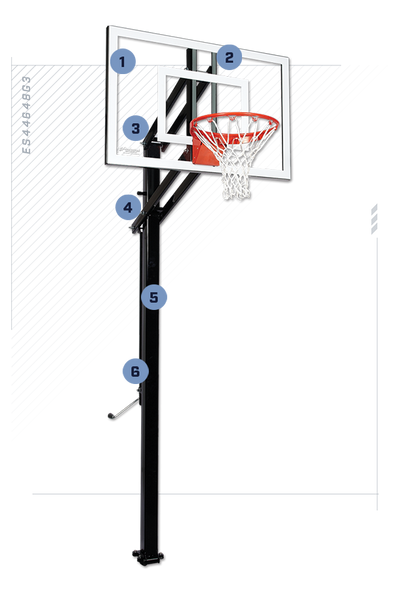 Goalsetter X448 48 inch in ground basketball goal